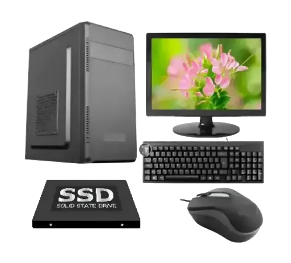 Intel Core i3 (8 GB / 500GB / Windows 11) Assembled Desktop Computer (19 inch Display)